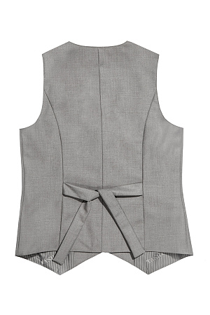 Жилет для девочки РОЗА цвет серая клетка 