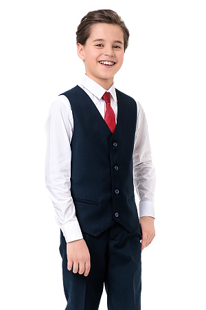 Жилет для мальчика ПРЕЗИДЕНТ цвет темно-синий экстра 