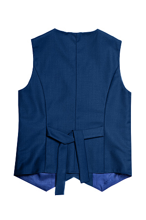Жилет для девочки ЖАСМИН цвет синий 015 