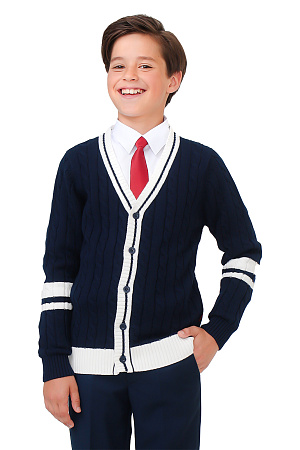 Кардиган клубный цвет синий