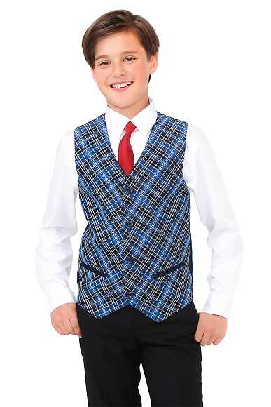 Жилет в темно‑синюю клетку 2 850 ₽.