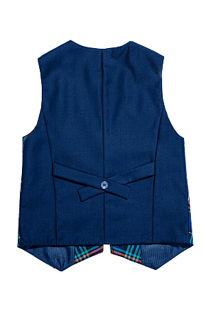 Жилет для мальчика ПРЕЗИДЕНТ цвет зеленая клетка 