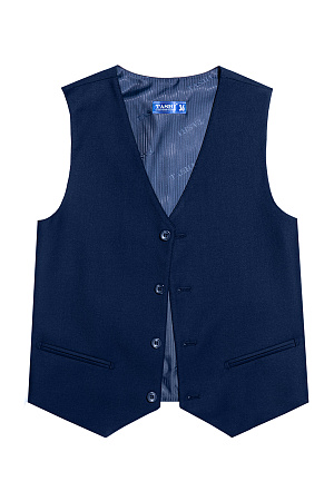 Жилет для мальчика ПРЕЗИДЕНТ цвет темно-синий экстра 