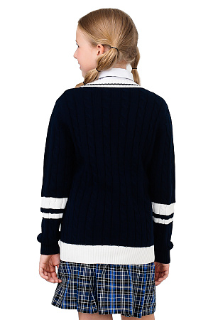 Кардиган клубный цвет синий