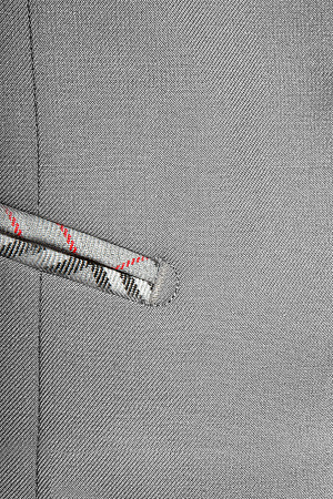 Жилет для девочки РОЗА цвет серая клетка 