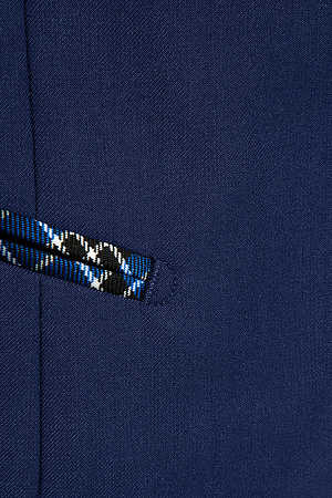 Жилет для девочки РОЗА цвет темно-синяя клетка