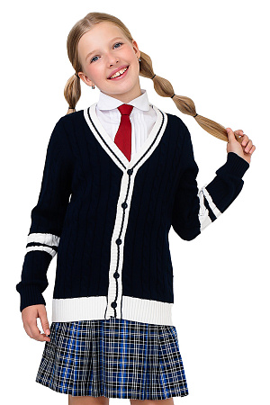 Кардиган клубный цвет синий