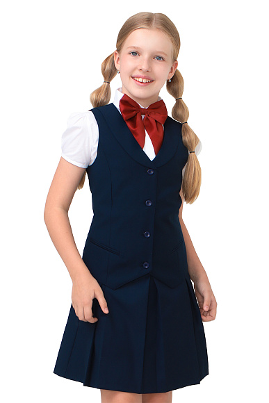 Жилет темно-синий.