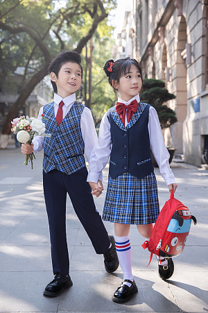 Юбка НИКА цвет клетка темно-синяя 