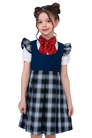 Сарафан синий в клетку 3 800 ₽.