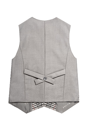 Жилет для мальчика ПРЕЗИДЕНТ цвет серая клетка 