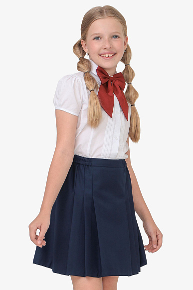 Юбка тёмно-синяя со складками 2 500 ₽.