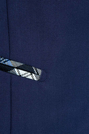 Жилет для девочки РОЗА цвет синяя клетка 