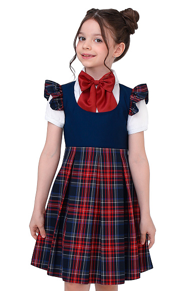 Сарафан синяя клетка с красным 3 800 ₽.